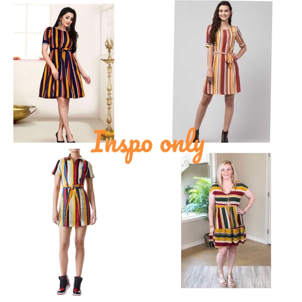 Stylehouse Multi Color Stripes Ruffled Mini Dress - Picture 3 of 9